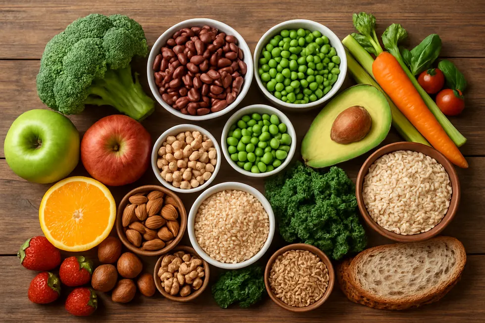 Illustration des menschlichen Darms mit hervorgehobenen Verbindungen zu Immunsystem und Gehirn.