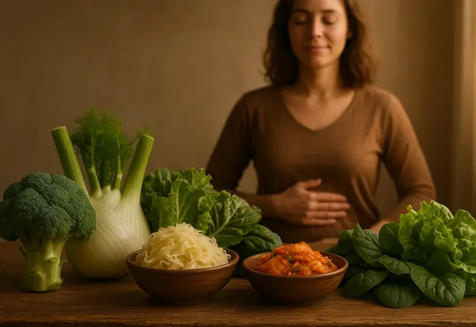 Grafische Darstellung der Verdauungsprozesse im Körper mit Fokus auf Enzyme.