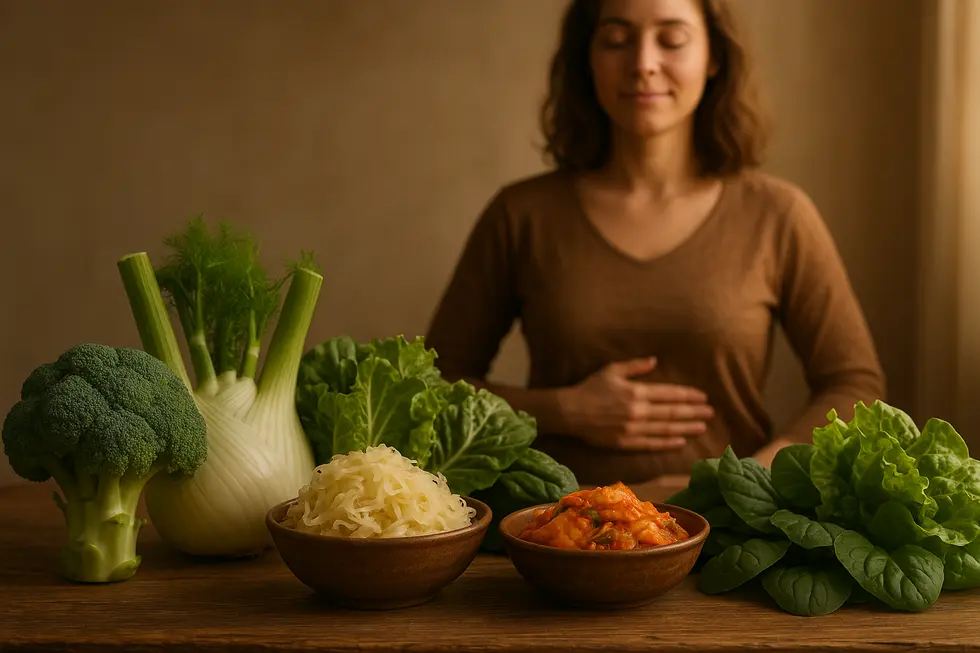 Grafische Darstellung der Verdauungsprozesse im Körper mit Fokus auf Enzyme.