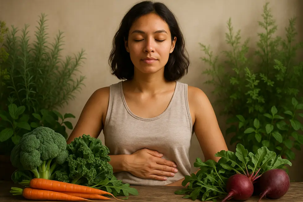 Grafik des menschlichen Verdauungstrakts mit Fokus auf den Darm.
