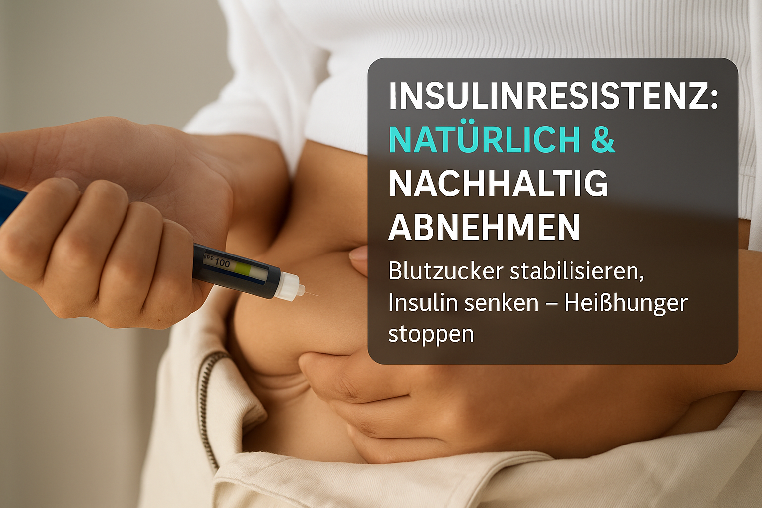 Insulinresistenz bekämpfen: Eine Person misst ihren Blutzucker mit einem Blutzucker-Messgerät, um gesunde Entscheidungen für nachhaltiges Abnehmen zu treffen.